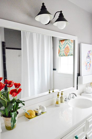 How to Frame a Bathroom Mirror with Trim
