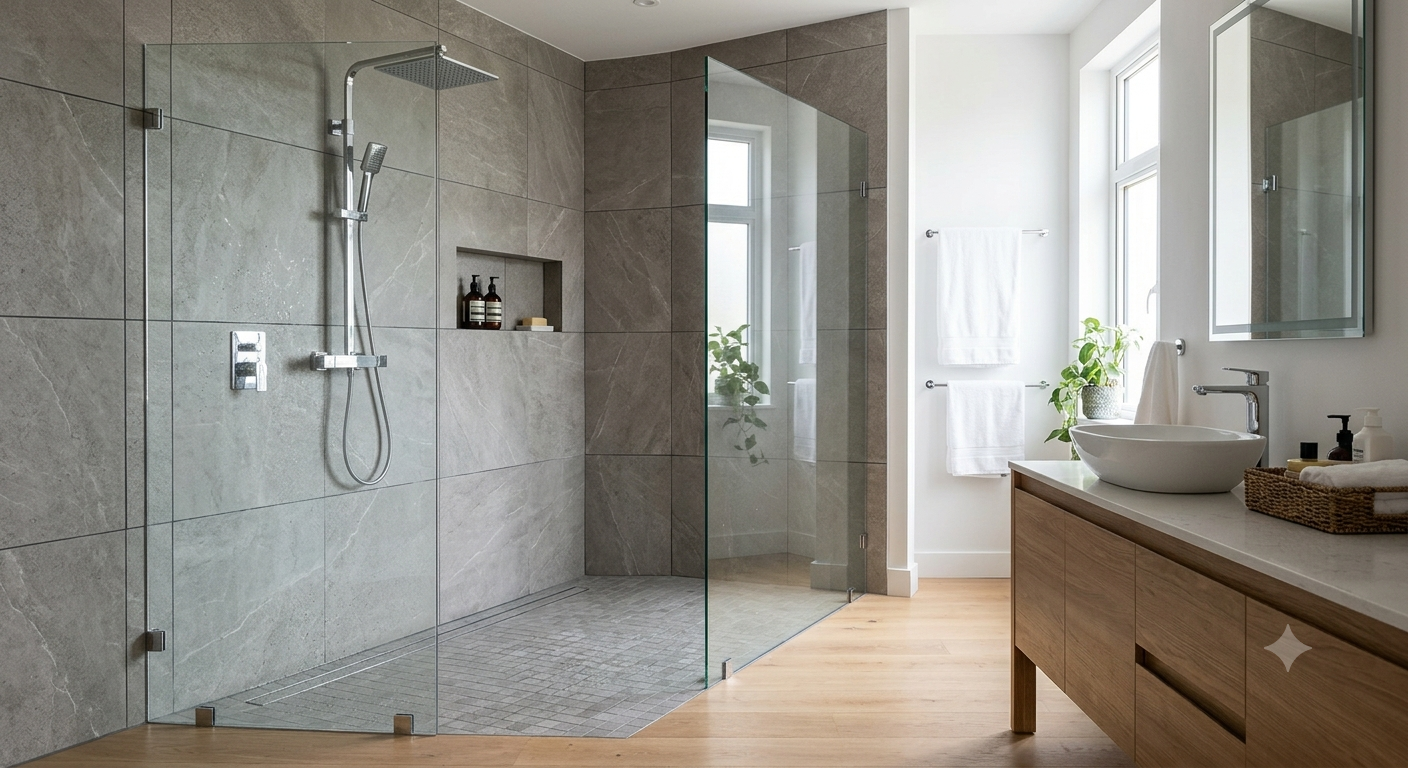 Doorless Walk-In Shower Ideas That Actually Work
