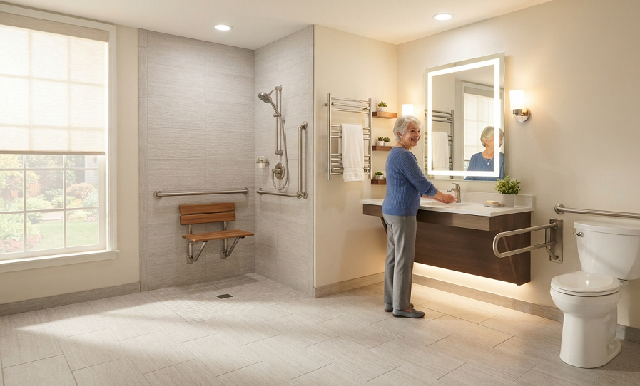 Aging-in-Place Bathroom Design Ideas That Actually Work