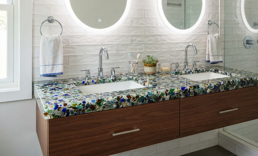 Creative Bathroom Vanity Top Ideas on a Budget
