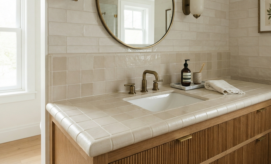 Creative Bathroom Vanity Top Ideas on a Budget