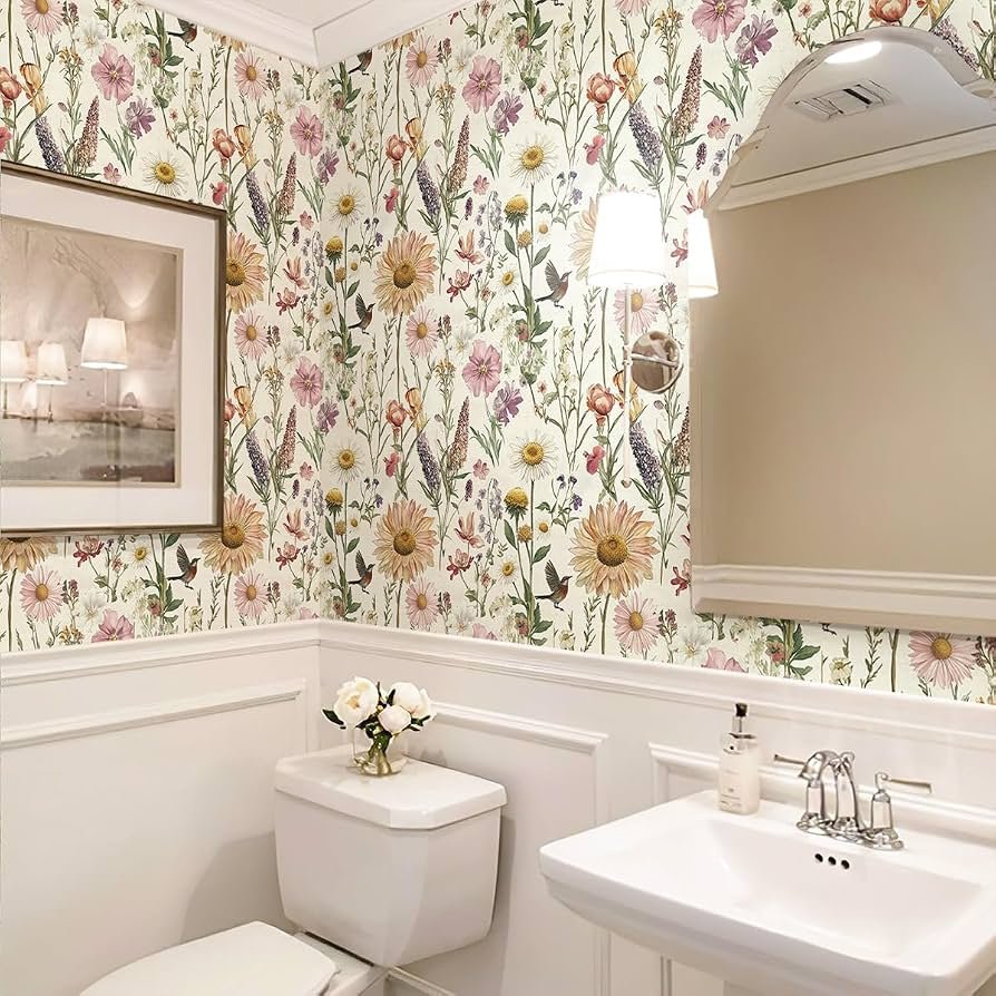 Can You Use Peel and Stick Wallpaper in a Bathroom? Here's the Truth
